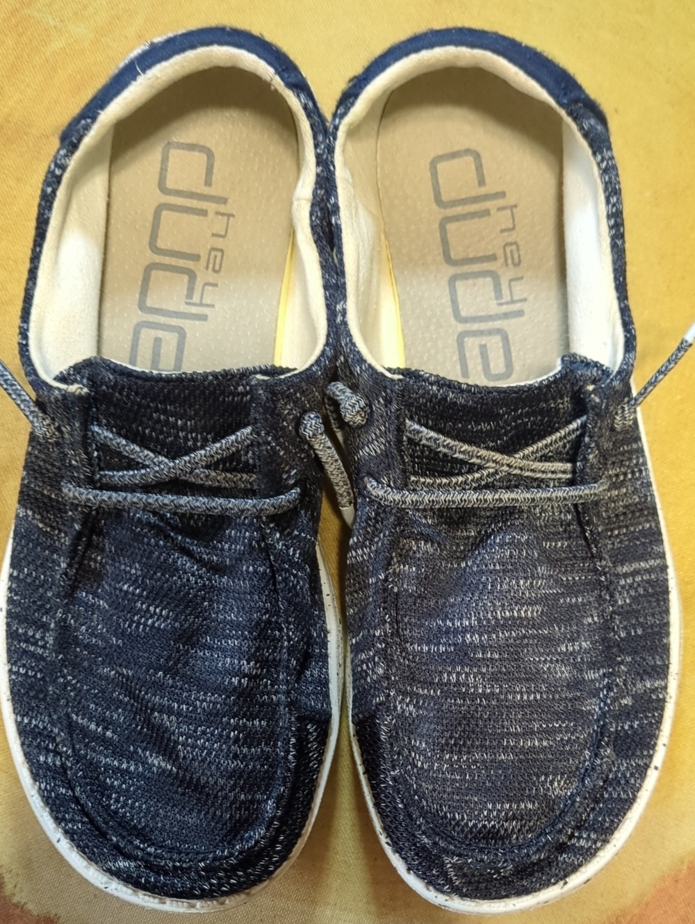 Hey Dude Navy Wendy Sox Knit Slip-On Loafers